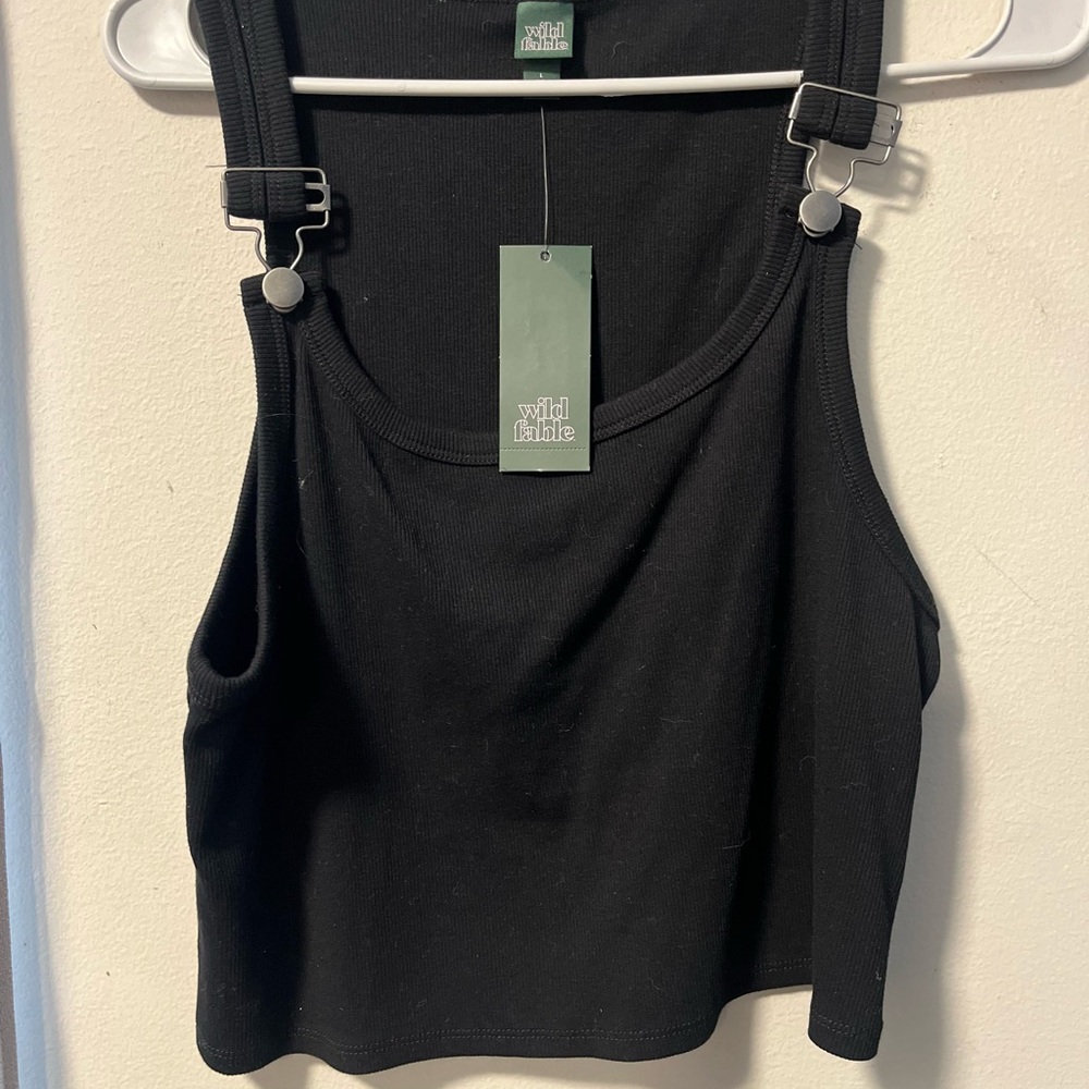 Target Wild Fable Black Crop Top